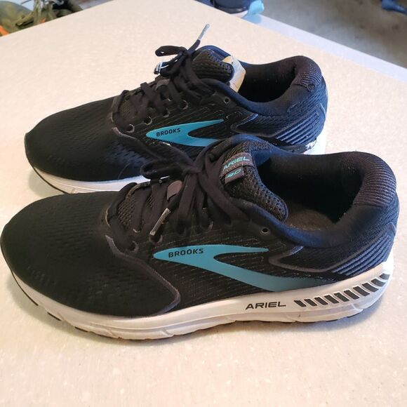 Brooks Ariel 20 Black Blue Women Size 10.5 Running Shoes Support Walk Jog - Picture 4 of 8